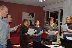 Gesangsensemble "ChromaTics" Die ChromaTics beim Proben in der Musikschule Vicco von Bülow
