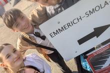 Die Brandenburger Delegation auf dem Weg zum Konzert