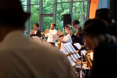 Die Bigband im Foyer des Brandenburger Theaters