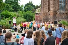 Mitglieder des Chords JAMpression beim Singen
