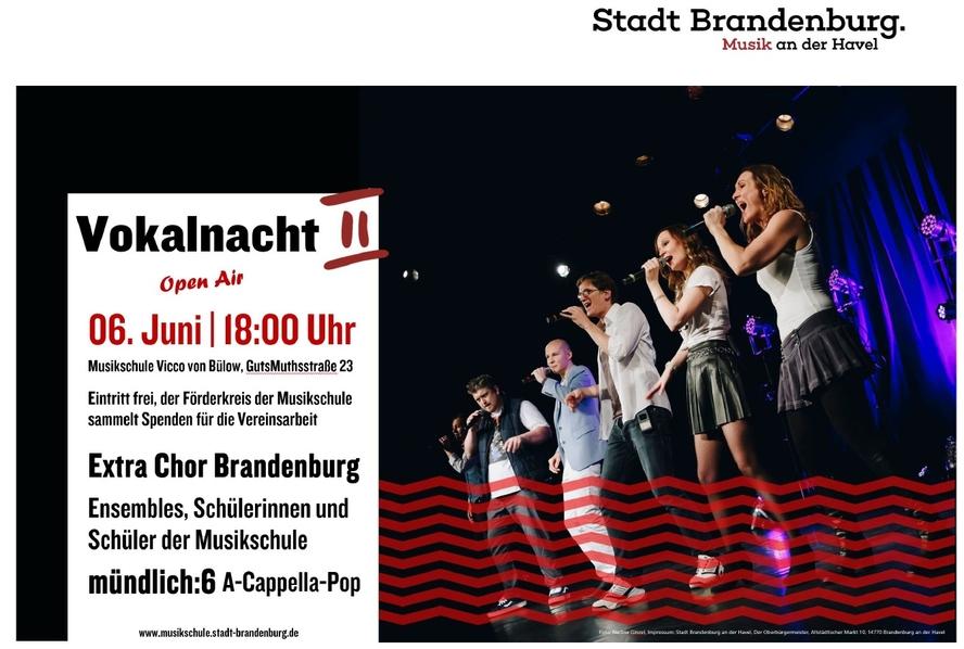 Das Plakat zur zweiten Brandenburger Vokalnacht