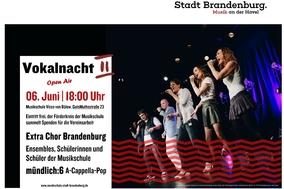 Das Plakat zur zweiten Brandenburger Vokalnacht