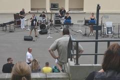 die Band "Knapp bei Kasse" bei ihrem letzten Auftritt