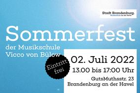 Das Plakat zum Sommerfest am 2. Juli 2022