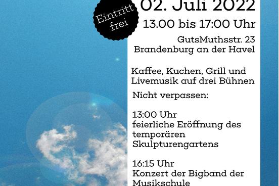 Das Plakat zum Sommerfest am 2. Juli 2022