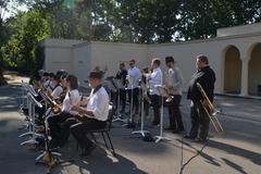 gesetzt als Finalist des Sommerfestes auf der Freilichtbühne: Die Bigband der Musikschule "Vicco von Bülow"