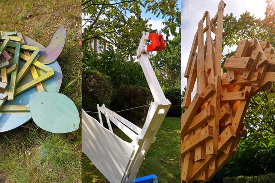 Die Tierskulpturen wurden von Felix Michel, Finnja Nix, Maya Tolkmitt, Ben Triebel und Erik Weise in der Wredow Kunstschule geschaffen