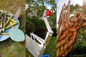 Die Tierskulpturen wurden von Felix Michel, Finnja Nix, Maya Tolkmitt, Ben Triebel und Erik Weise in der Wredow Kunstschule geschaffen