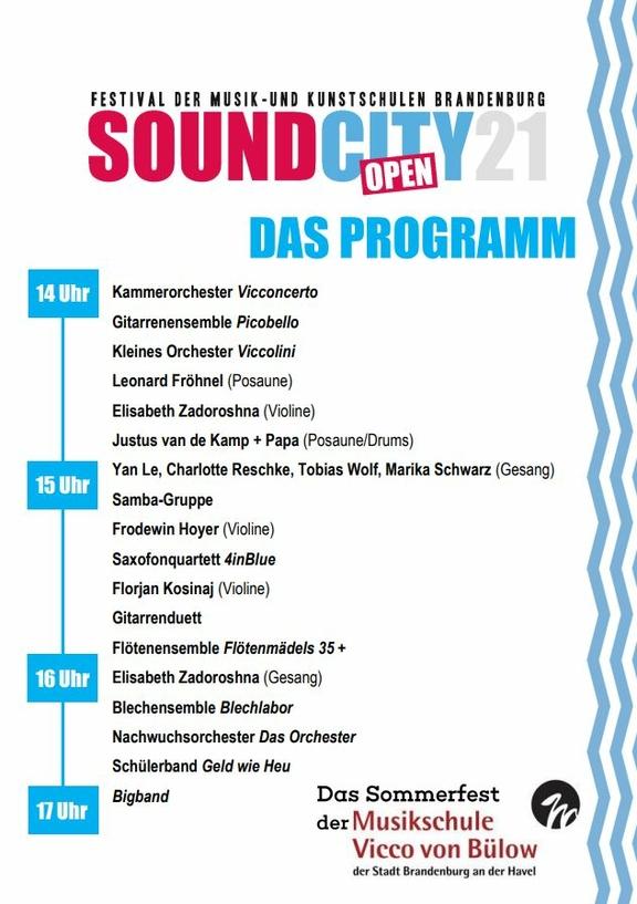 Sound City Open 2021 - Das Sommerfest der Musikschule Vicco von Bülow